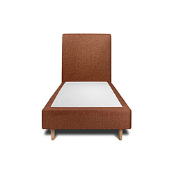 Sommeil de plomb SOMMEIL-DE-PLOMB Lit avec Tête de Lit Tapissier Bouclette 90x200cm