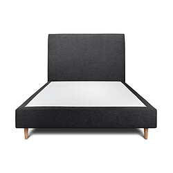 Sommeil de Plomb Lit 140x190 cm - Tissu Noir