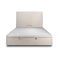 Sommeil de plomb Lit coffre 140x190 - Beige