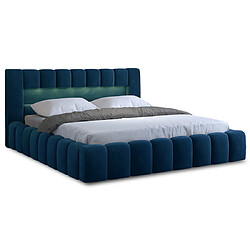 Bestmobilier Cleo Lit Coffre Led 160x200 cm