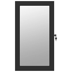 Helloshop26 Armoire à bijoux murale - Noir