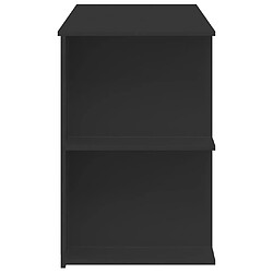 Helloshop26 Bureau informatique noir - 140 x 50 x 75 cm