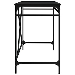 Helloshop26 Bureau industriel noir - 100 cm