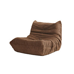 SoftEva style Togo Brown canapé simple sans assemblage, support ergonomique du corps entier, mousse élastique haute densité