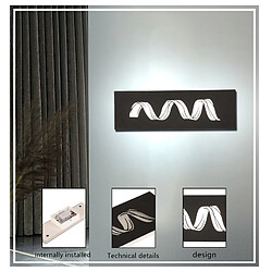 Avis Stoex Applique Vague Moderne - Noir