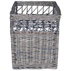 Helloshop26 Maison pour animaux en saule - Gris