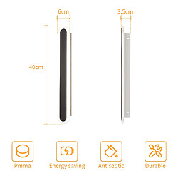 Stoex Applique Longue LED - Acrylique - 40 cm - 4500K pas cher