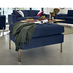 Lisa Design Pouf Isaure Bleu Marine