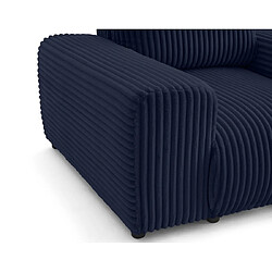 Acheter Lisa Design Garance Fauteuil en velours côtelé - Bleu