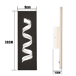 Stoex Applique Vague Moderne - Noir pas cher