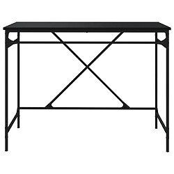 Helloshop26 Bureau industriel noir - 100 cm