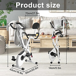 Acheter RATTANTREE Vélo d'appartement pliable X-Bike Blanc