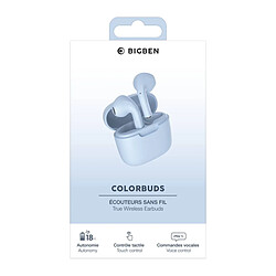 Bigben Colorbuds - Bleu pas cher