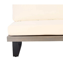 Decoshop26 Fauteuil de jardin - Blanc pas cher
