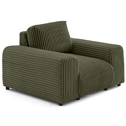 Lisa Design Garance Velours Côtelé Vert