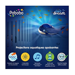 Pabobo Veilleuse Musicale Baleine Aqua Dream