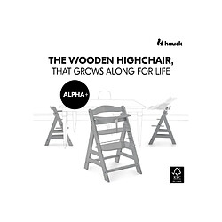 Hauck Chaise haute bébé Alpha+B - Gris