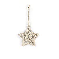 Graine Créative Étoile de Noël en Bois à Suspendre 11 cm