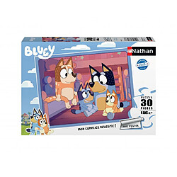 NATHAN Puzzle 30 p Bluey Puzzle éducatif - 30 pièces - Coordination visuelle et motrice - Âge 4+