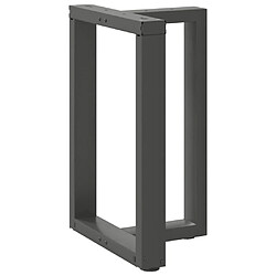 Acheter VidaXL Pieds de table à manger en T 2 pcs - Anthracite