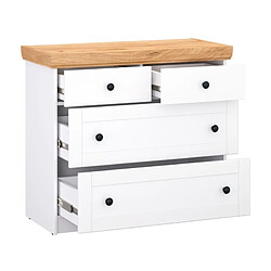 Homestyle4u Commode scandinave - Blanc