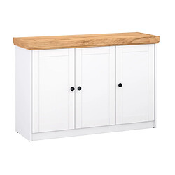 Homestyle4u Commode 6 tiroirs - Blanc