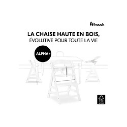 Hauck Chaise haute bébé Alpha+B - Blanc