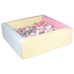 Velinda Piscine à balles carrée - 200 pièces