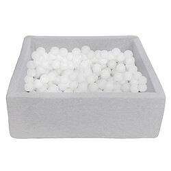 Velinda Piscine à balles pour enfant - Blanc