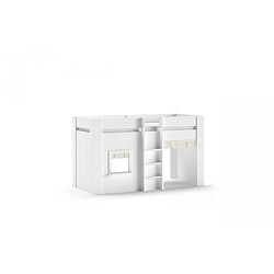 VIPACK Lit compact RENO - Blanc 90x200 cm