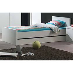 Vipack Lit simple LARA - Blanc