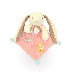 Doudou et compagnie doudou hochet lapin Ciboulette - Rose