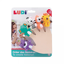 Ludi Marionnettes à doigts savane - Multicolore
