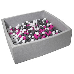 Velinda Piscine à balles pour enfant - 600 balles