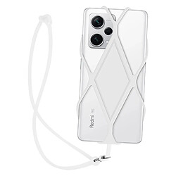 Avizar Cordon Silicone pour Smartphone Universel - Blanc