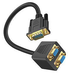 LinQ Adaptateur VGA Mâle vers Double VGA Femelle