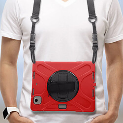 Avizar Coque iPad Air 13 2024 - Antichoc - Rouge pas cher