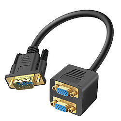 LinQ Adaptateur VGA Mâle vers Double VGA Femelle