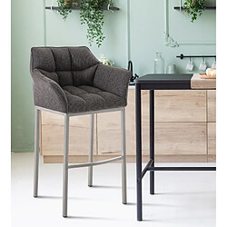 Avis Tabouret de bar Damaso - Titane