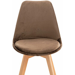 Chaise Velours Linares pas cher