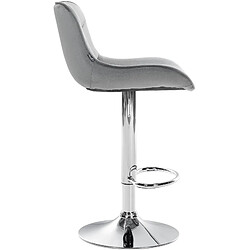 Acheter Lot de 2 tabourets de bar velours - Gris