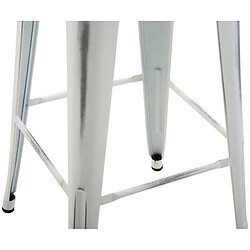Tabouret de bar Joshua V2 - Blanc pas cher