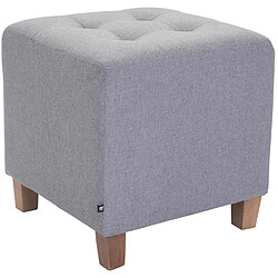 Pouf tabouret Pharaon - Gris clair