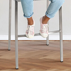 Tabouret de bar Damaso - Titane pas cher