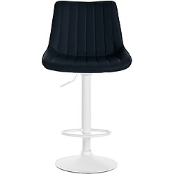 Avis Lot de 2 tabourets de bar Toni - Blanc mat