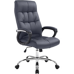 Non Chaise de Bureau Poséidon Fauteuil de bureau - Similicuir - Réglable en hauteur - Piétement à roulettes - Confort et ergonomie