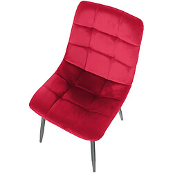 Avis Lot de 2 chaises Tilde - Tissu velours