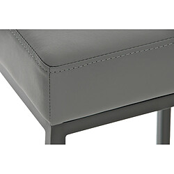 Lot de 2 tabourets de bar - Gris pas cher
