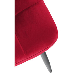 Lot de 2 chaises Tilde - Tissu velours pas cher
