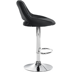 Acheter Lot de 2 tabourets de bar simili cuir - Noir